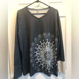 Long sleeve decorative shirt